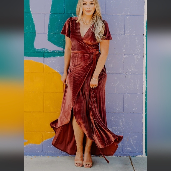 Baltic Born Andi Ribbed Wrap Dress - Picture 3 of 9